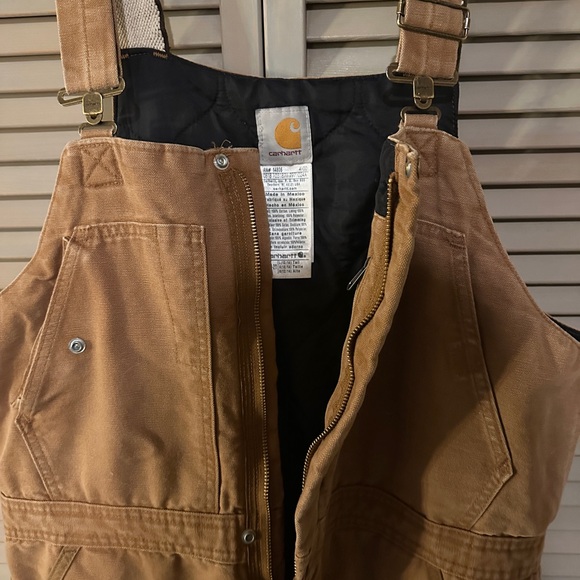 Women's Carhartt Bib Overalls Size L-Tall - Picture 2 of 4